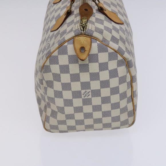 LOUIS VUITTON Damier Azur Speedy 30 Hand Bag N41533 LV Auth BD864 - Picture 4 of 16
